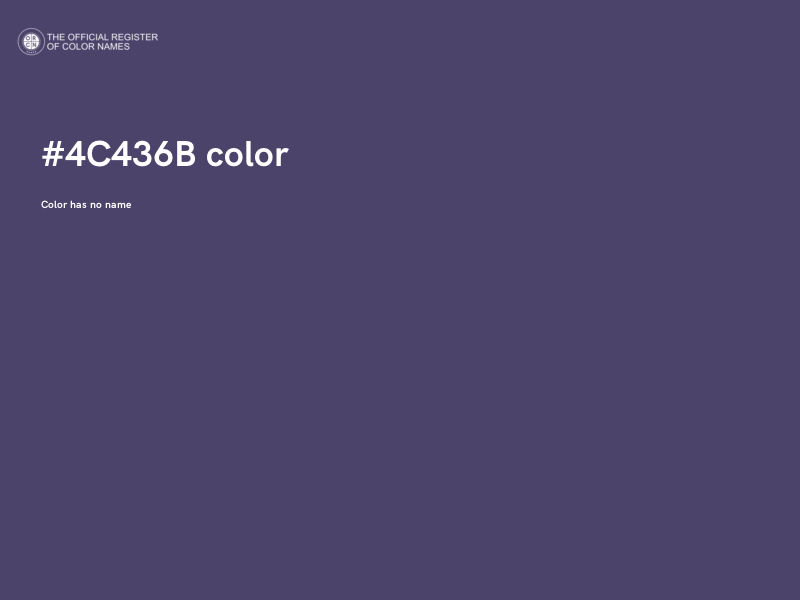 #4C436B color image