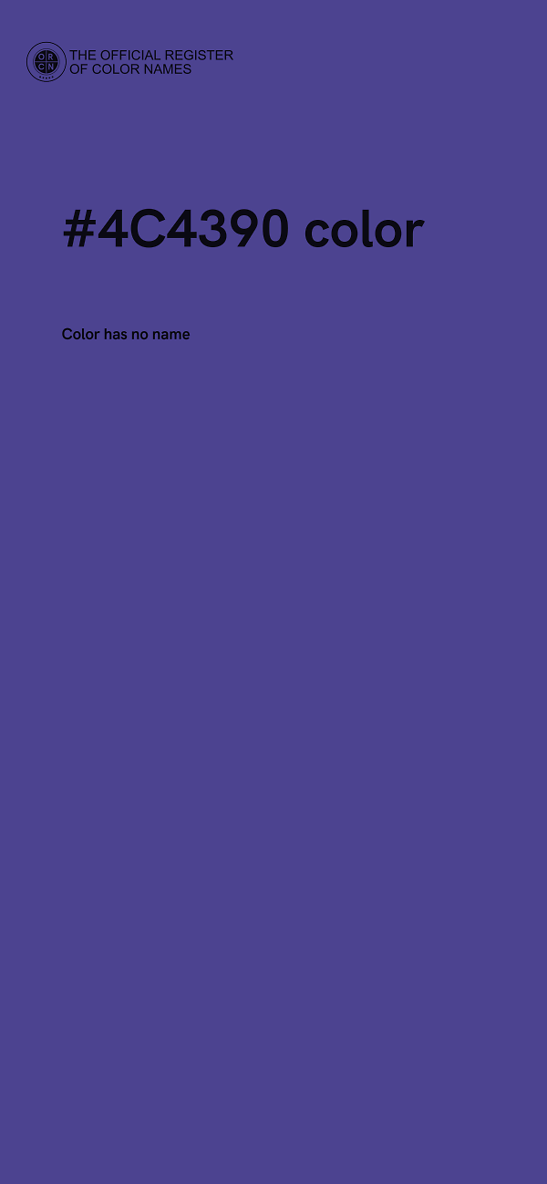 #4C4390 color image