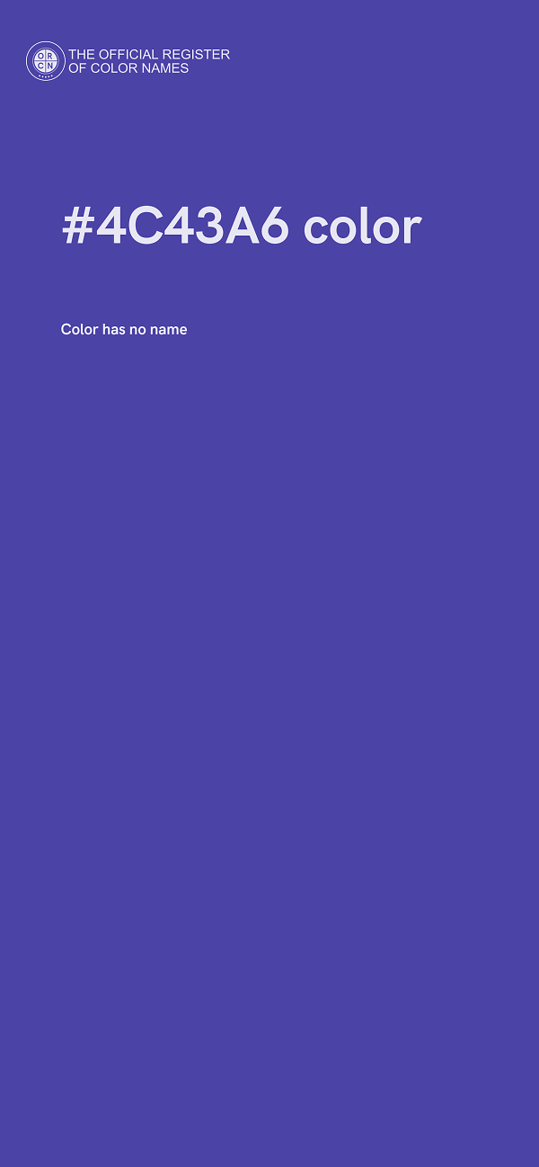 #4C43A6 color image