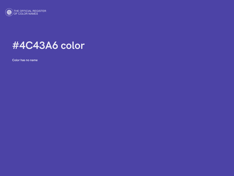 #4C43A6 color image