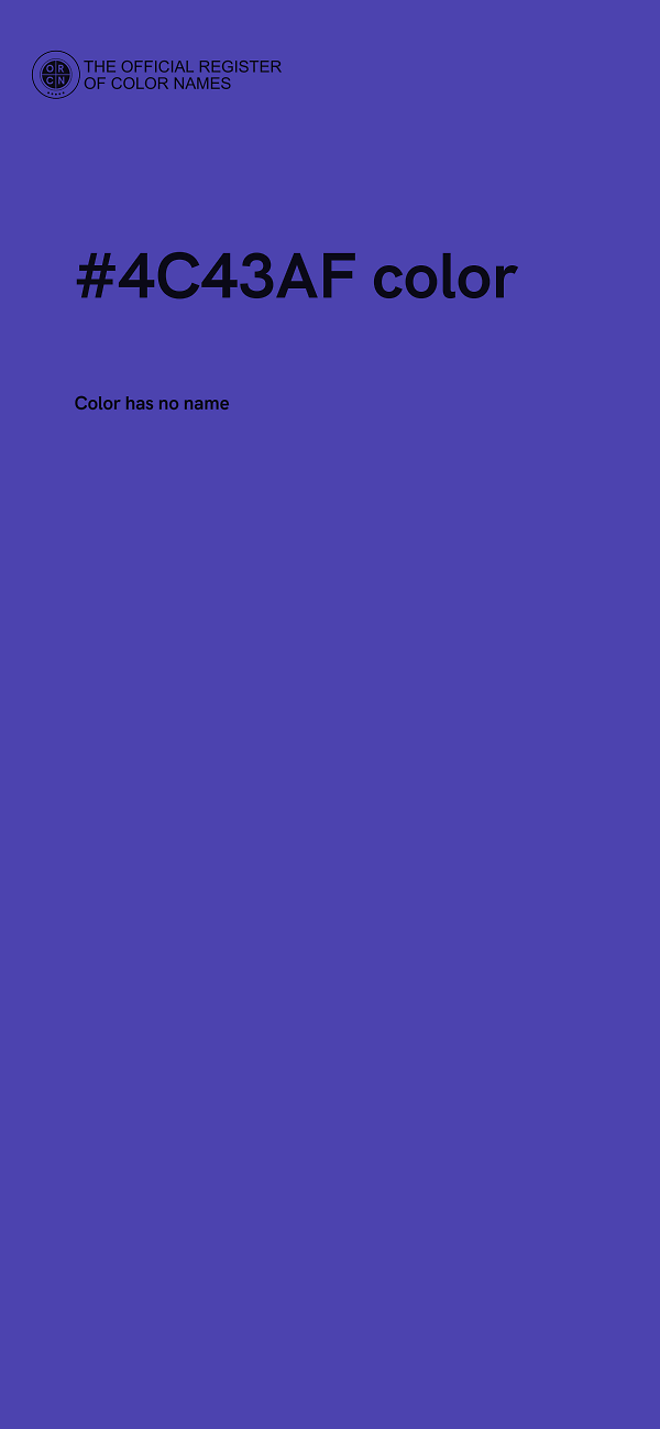 #4C43AF color image