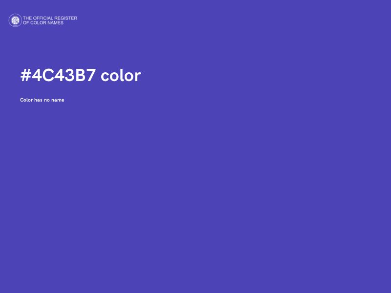 #4C43B7 color image