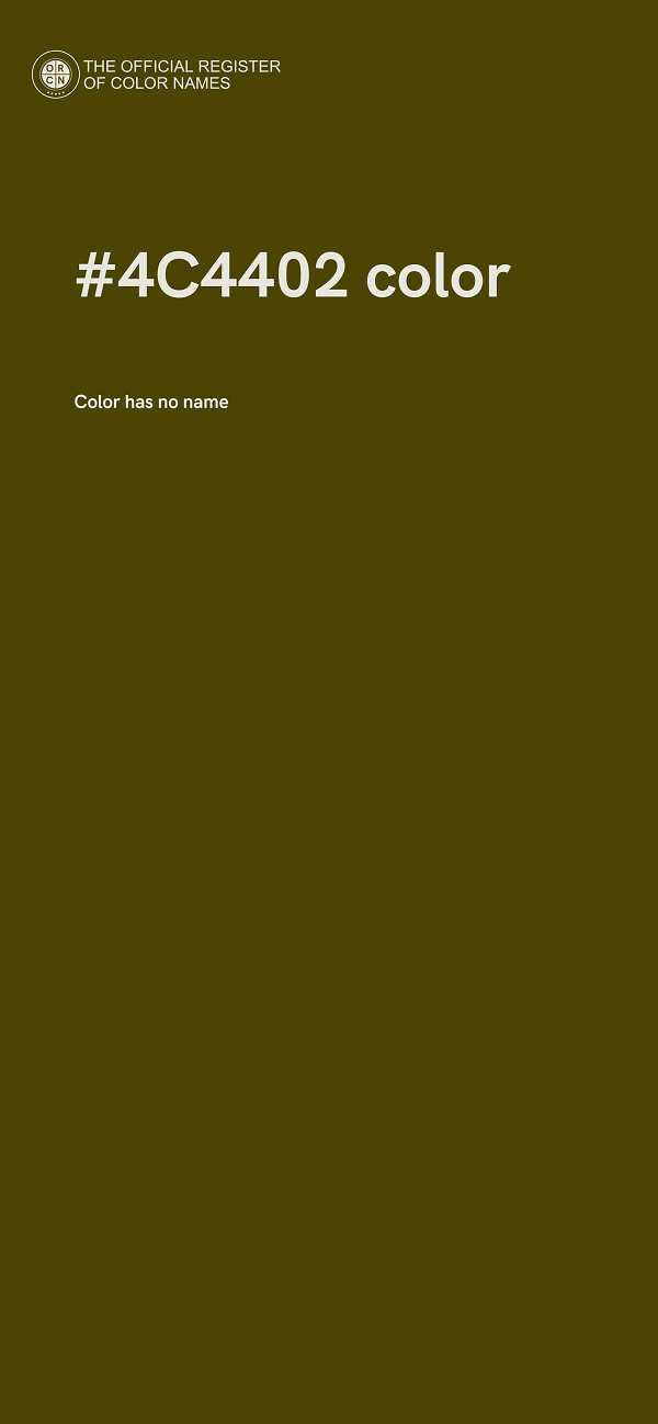 #4C4402 color image