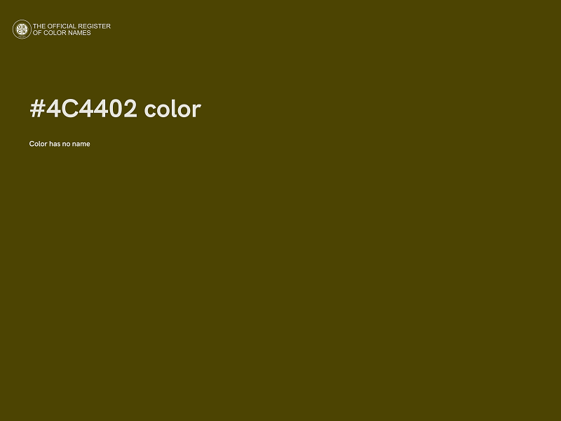 #4C4402 color image