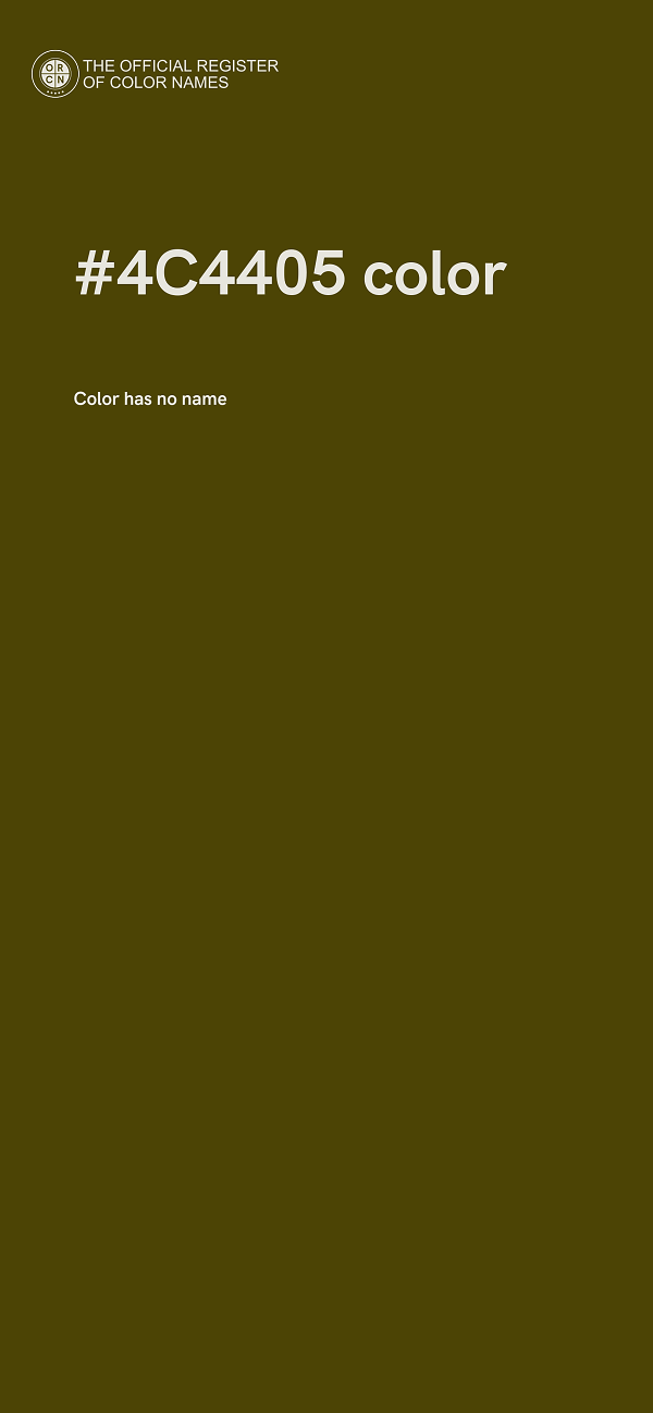 #4C4405 color image