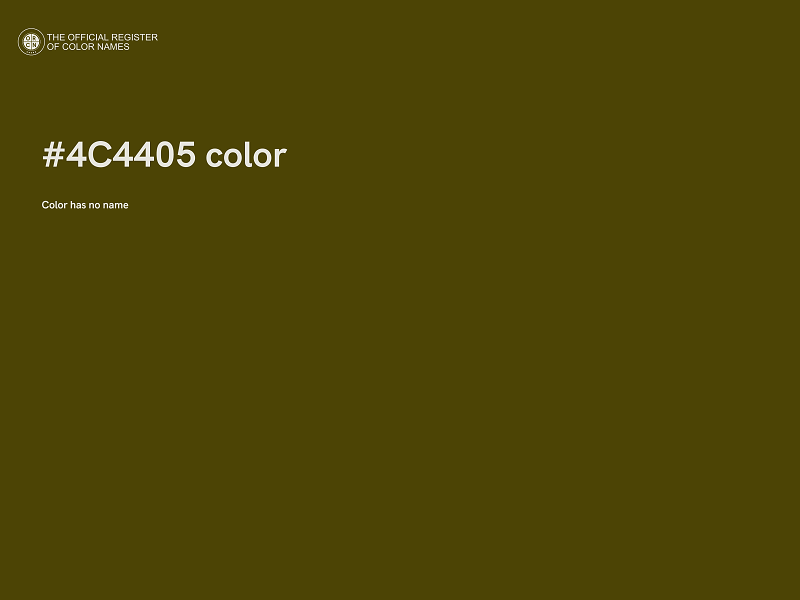 #4C4405 color image
