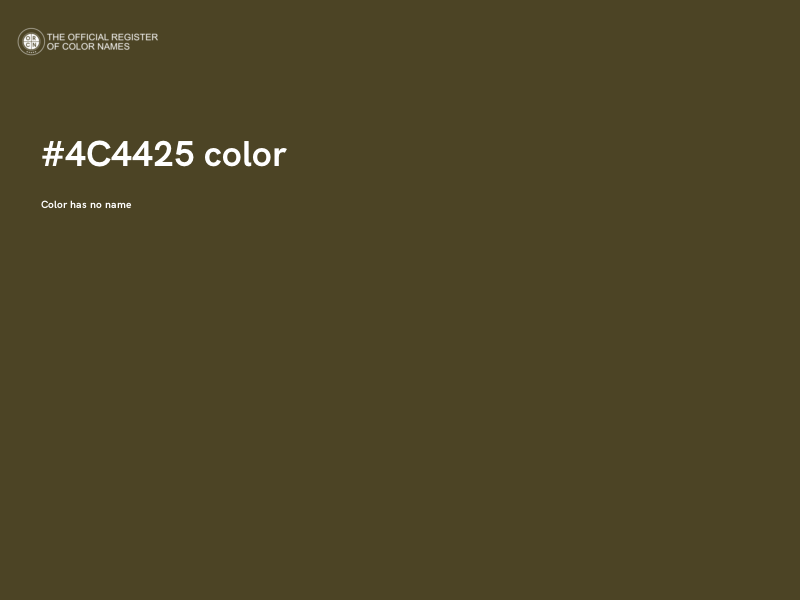 #4C4425 color image