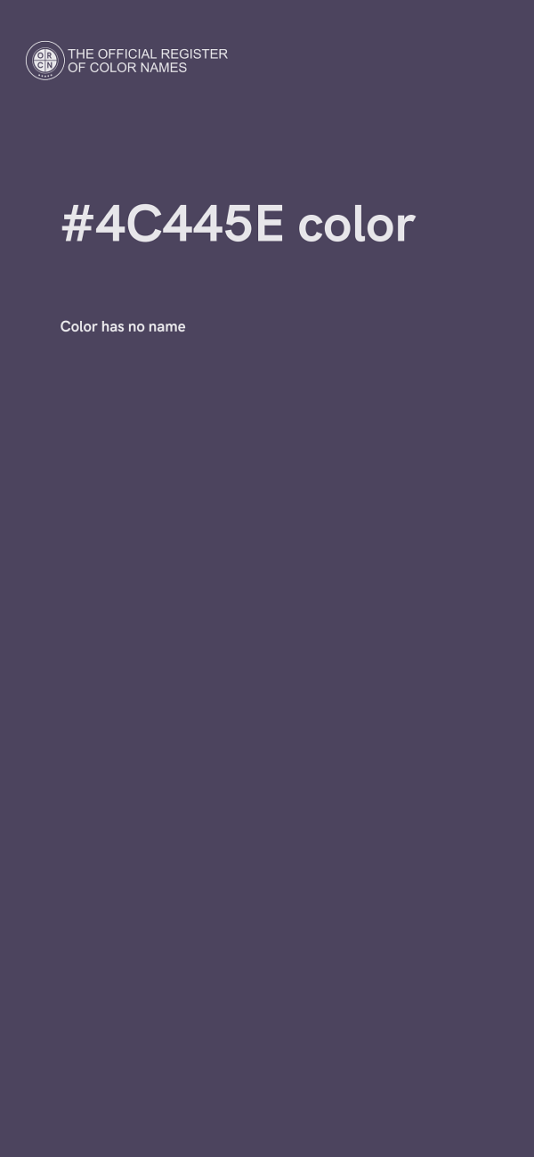 #4C445E color image