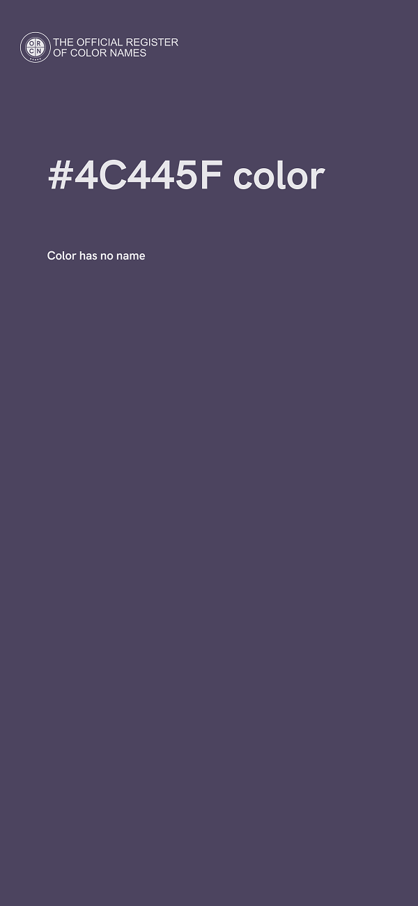 #4C445F color image