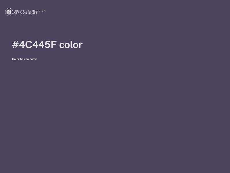 #4C445F color image