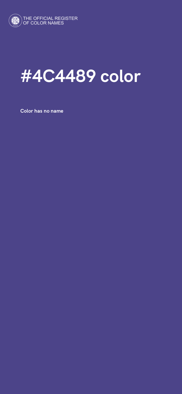#4C4489 color image