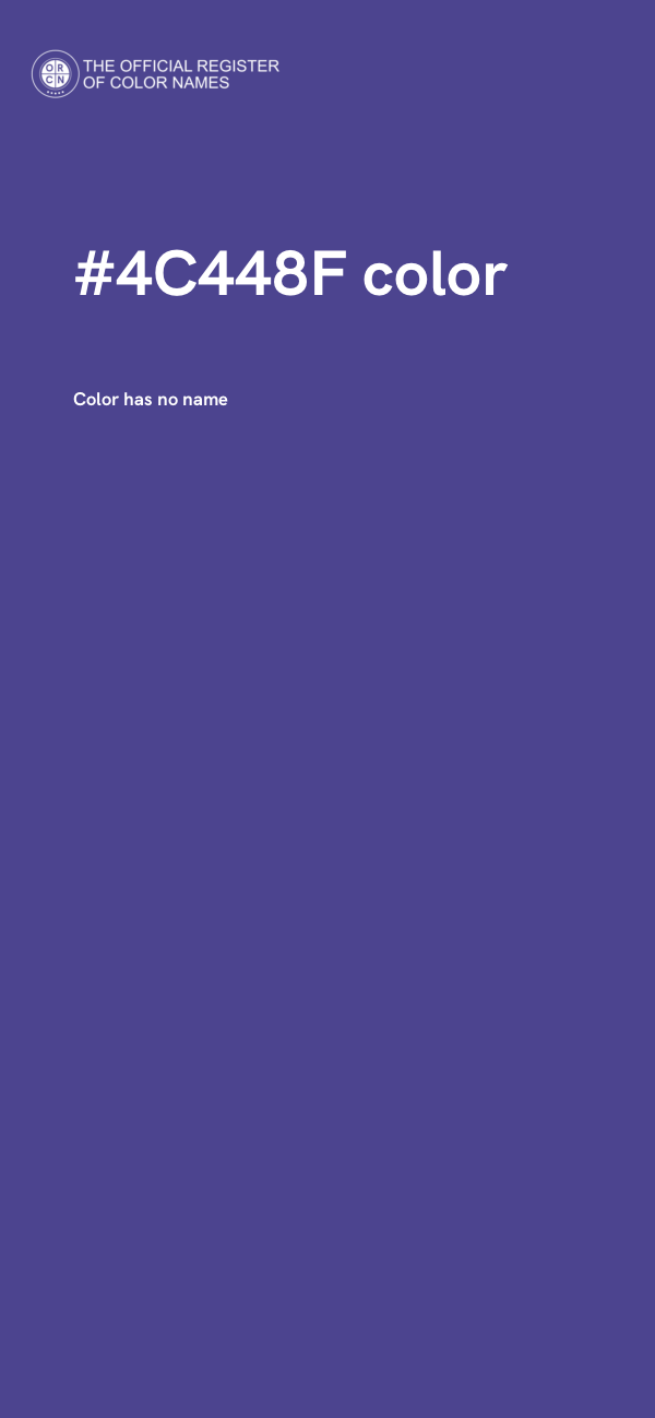 #4C448F color image
