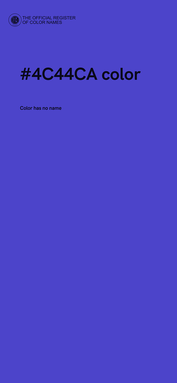 #4C44CA color image