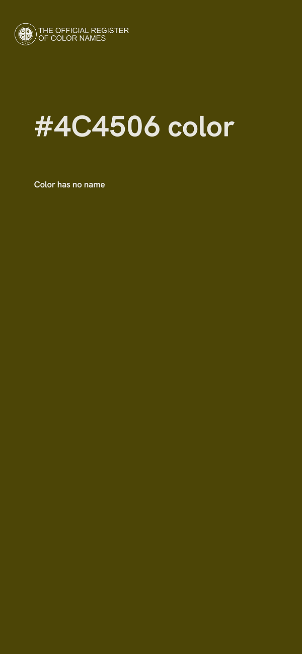 #4C4506 color image