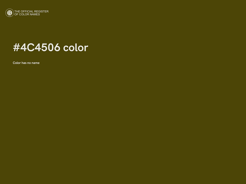 #4C4506 color image