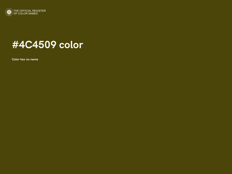 #4C4509 color image