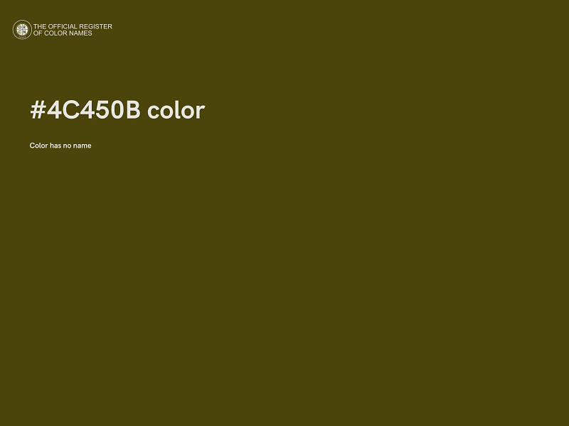 #4C450B color image