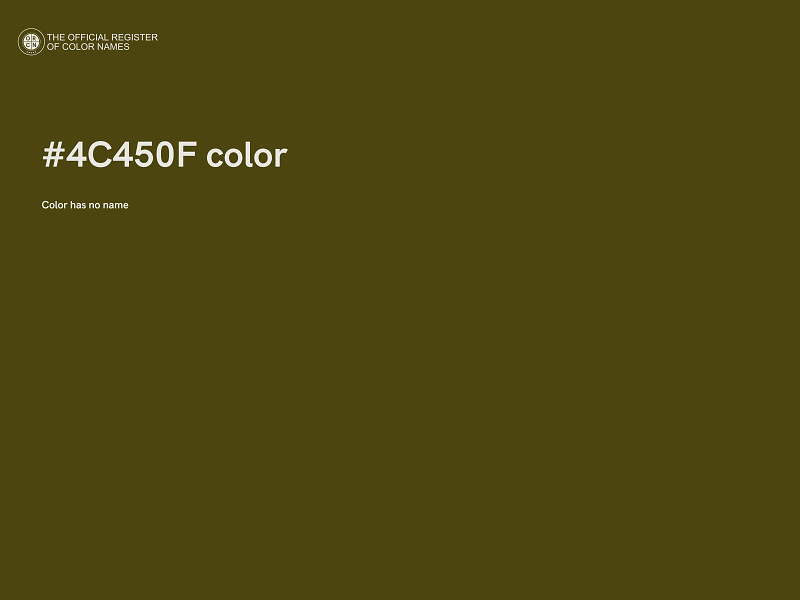 #4C450F color image