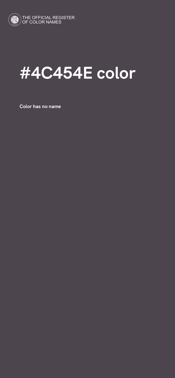 #4C454E color image