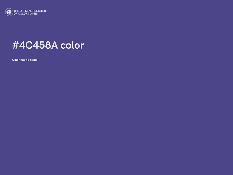 #4C458A color image