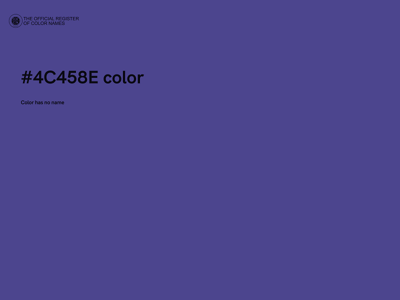 #4C458E color image