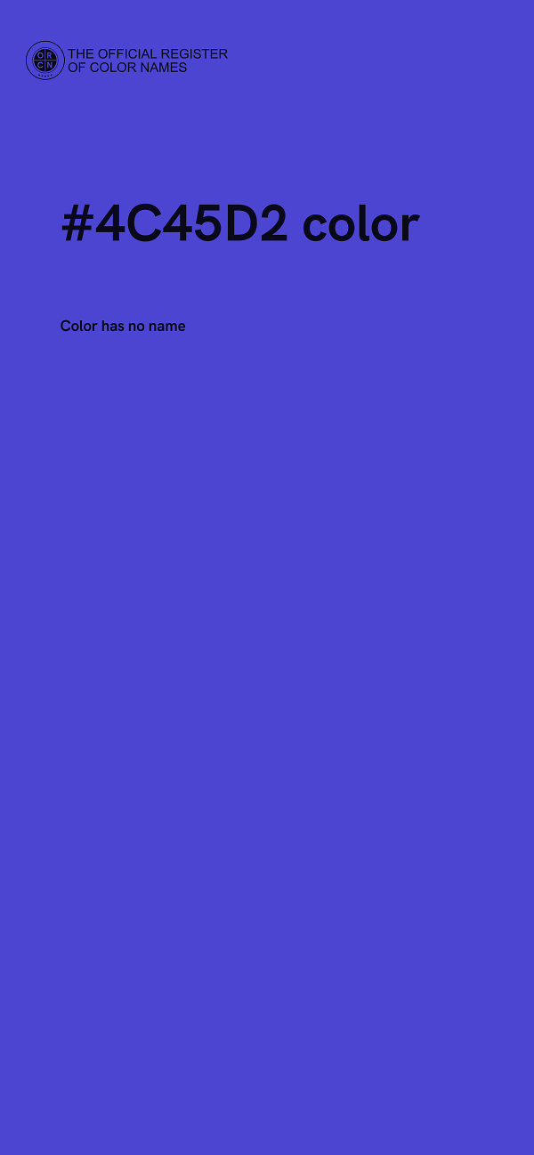 #4C45D2 color image
