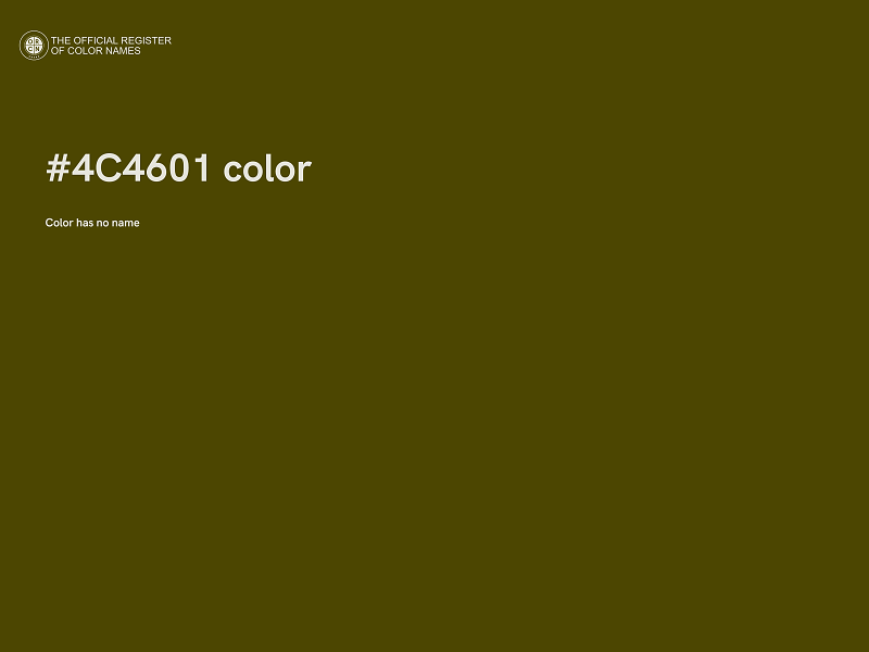 #4C4601 color image
