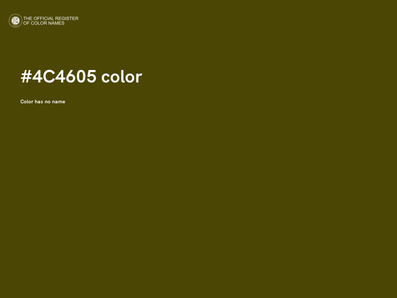 #4C4605 color image
