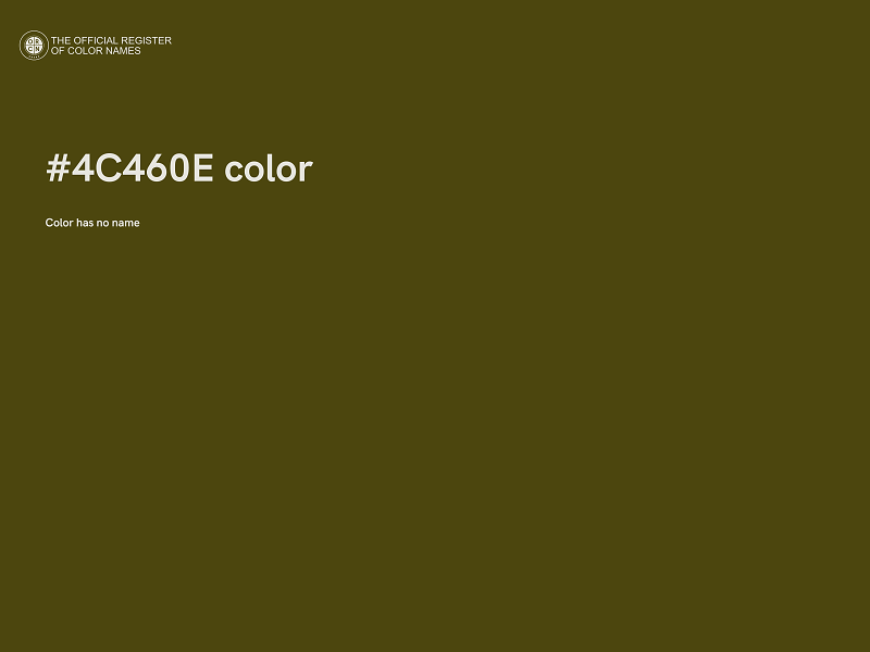 #4C460E color image