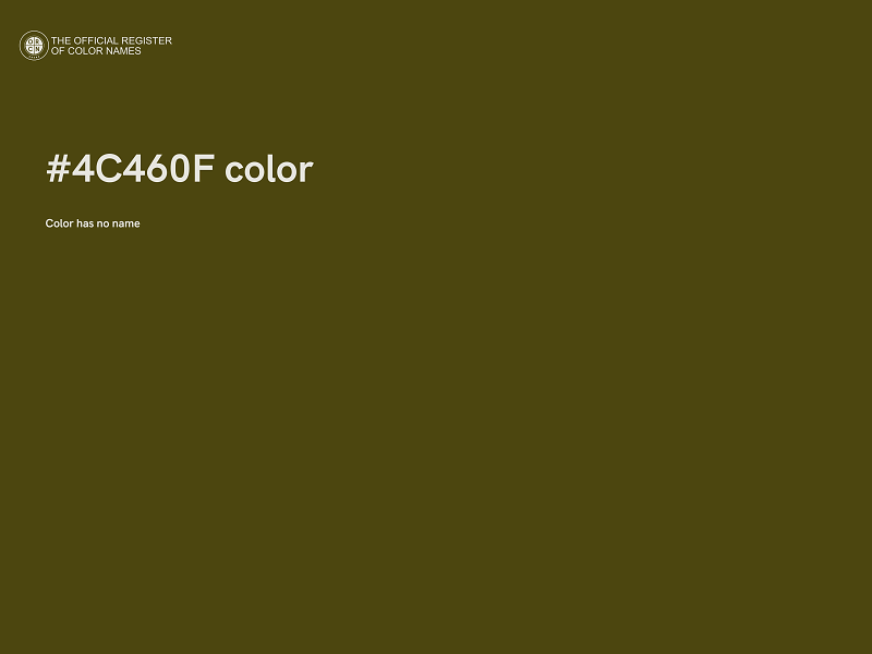 #4C460F color image