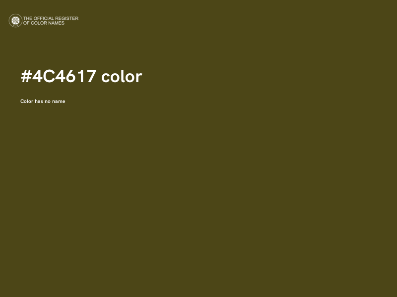 #4C4617 color image