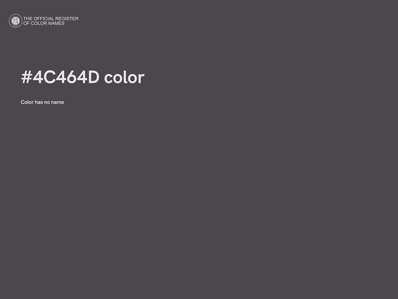 #4C464D color image