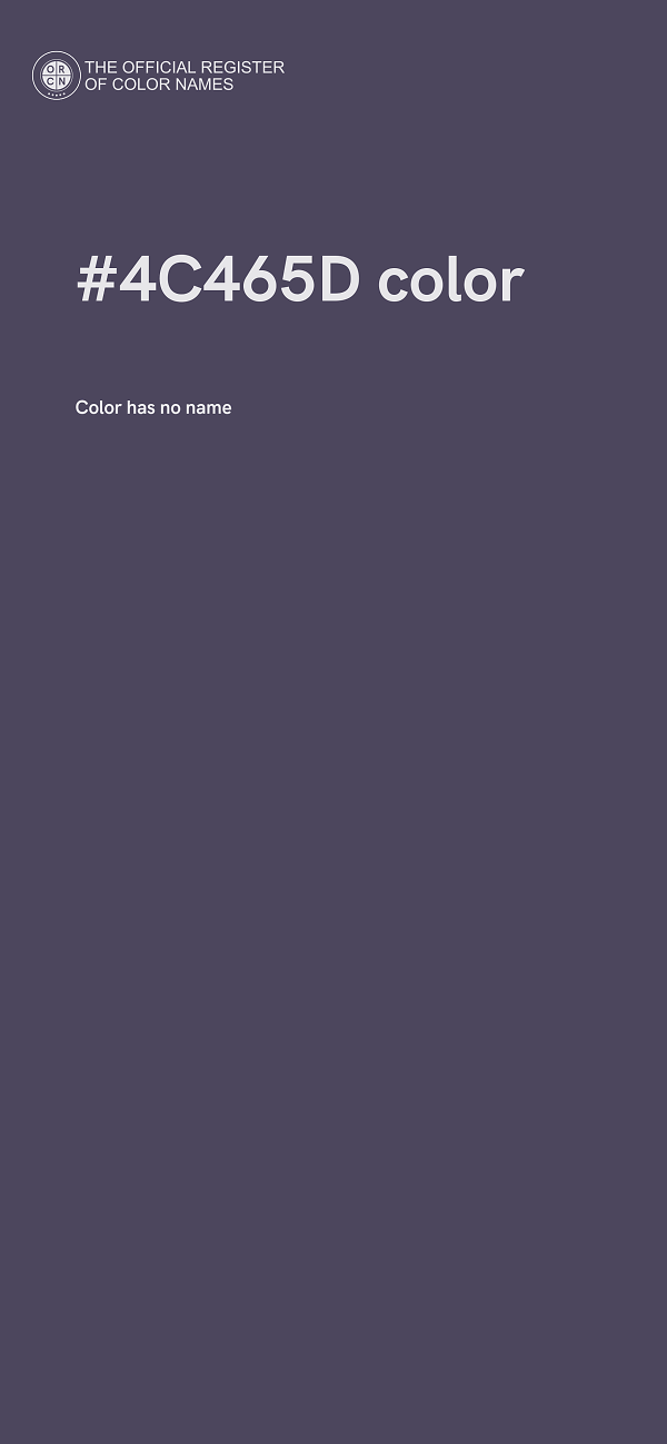 #4C465D color image