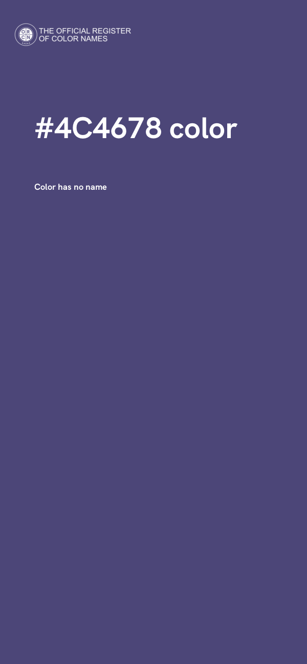 #4C4678 color image