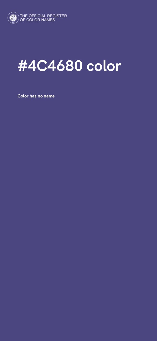 #4C4680 color image
