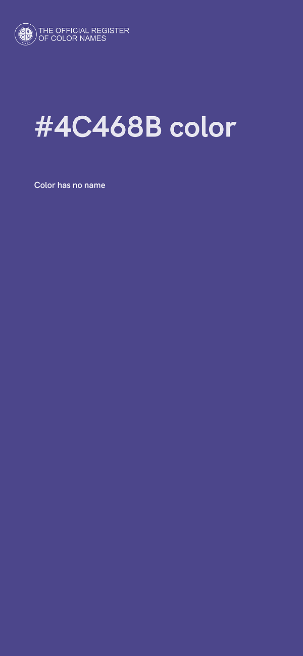 #4C468B color image