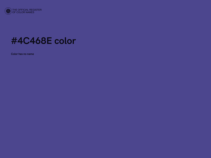 #4C468E color image