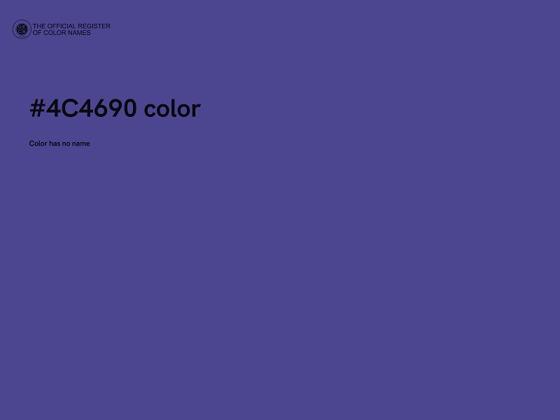 #4C4690 color image