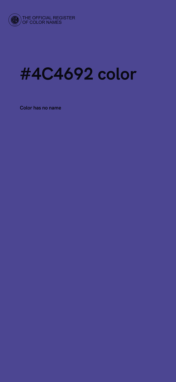 #4C4692 color image