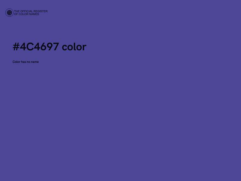 #4C4697 color image