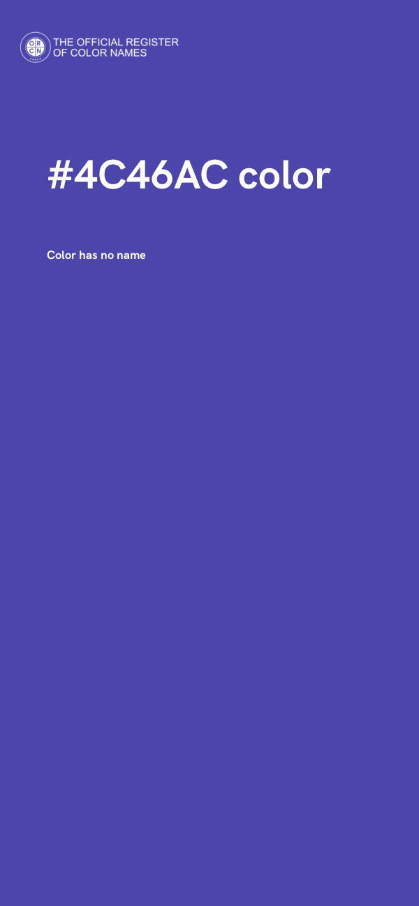 #4C46AC color image