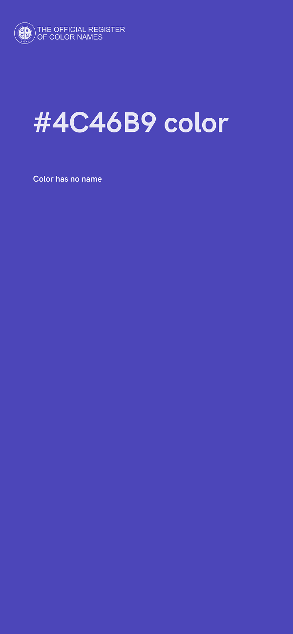 #4C46B9 color image