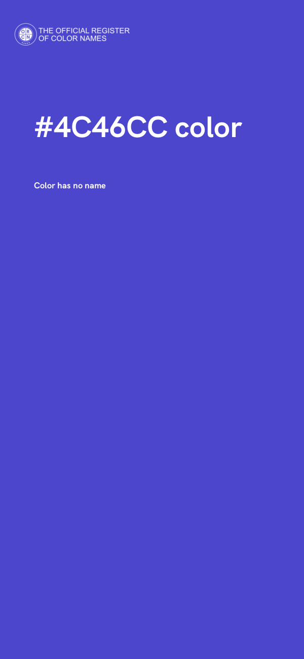 #4C46CC color image
