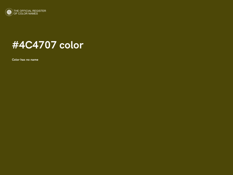 #4C4707 color image
