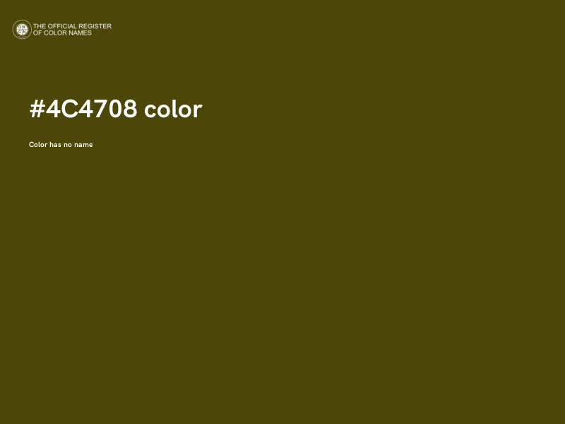 #4C4708 color image