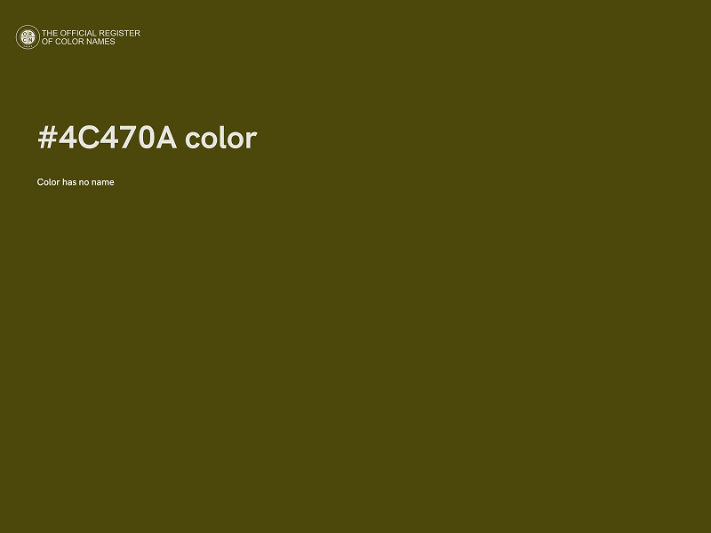 #4C470A color image