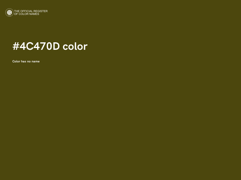 #4C470D color image