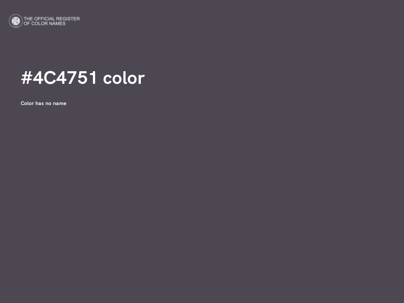 #4C4751 color image