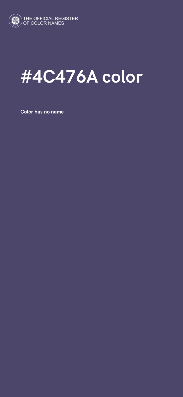 #4C476A color image