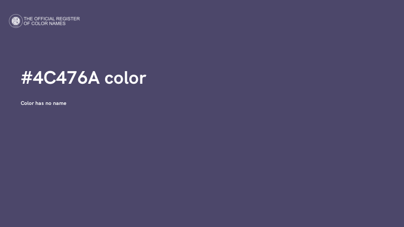 #4C476A color image